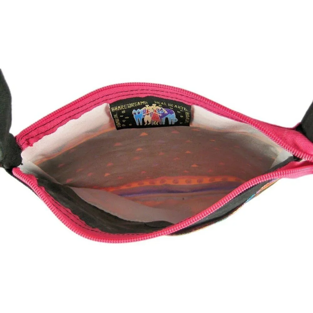 Crossbody Purse Zipper Top 10X10 Feline Friends Multicoloured Unisex